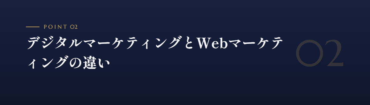 デジタルマーケティングとWebマーケティングの違い