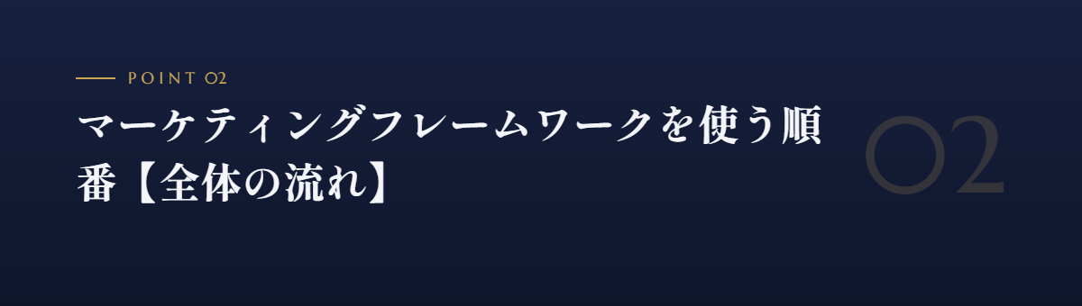 マーケティングフレームワークを使う順番【全体の流れ】