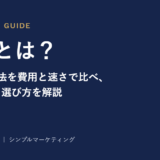 集客とは？8種類の方法を費用と速さで比べ、自社に合う選び方を解説